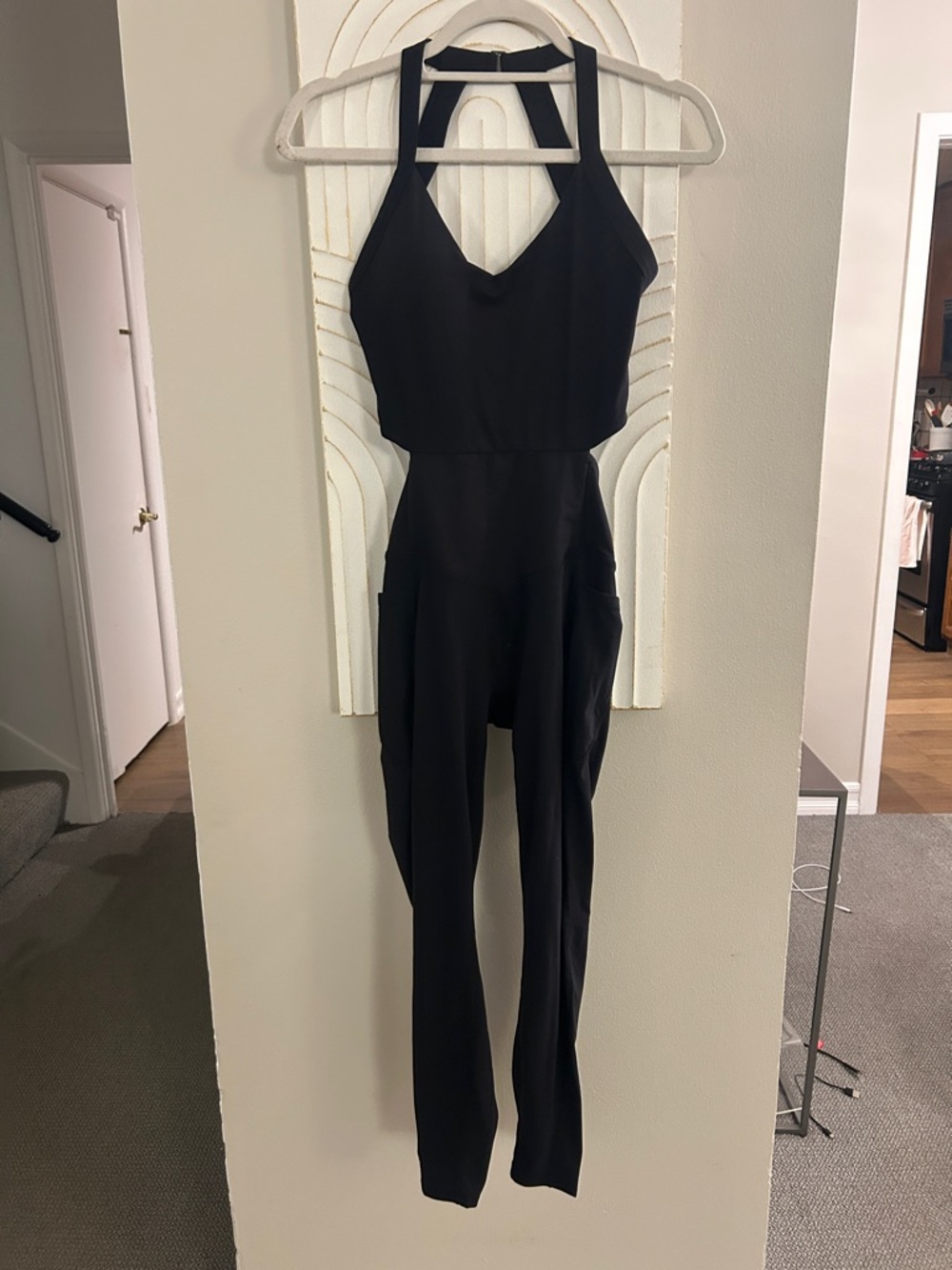 Black Halter-Style Jumpsuit